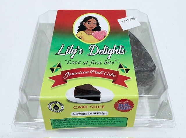 Jamaican Fruit Cake Slice